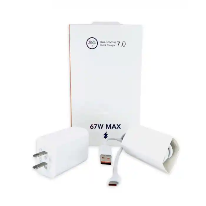 Cargador Rapido 67w | Turbo Charger Quallcomm Quick Charge 7.0