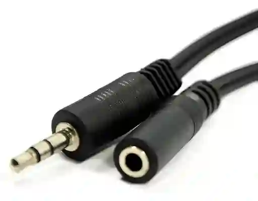 Cable Extension Audio Estereo 3.5 Trs Macho A Hembra 1.5mts