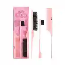 💖 Kit Cepillos Y Peines Trendy – 4 Piezas Profesionales Para El Cabello 💖
