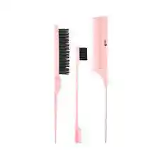 💖 Kit Cepillos Y Peines Trendy – 4 Piezas Profesionales Para El Cabello 💖