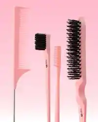 💖 Kit Cepillos Y Peines Trendy – 4 Piezas Profesionales Para El Cabello 💖