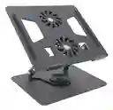 Soporte Portatil Tablet Aluminio Plegable Laptop Stand 2 Ventiladores