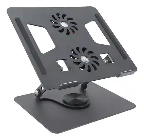 Soporte Portatil Tablet Aluminio Plegable Laptop Stand 2 Ventiladores
