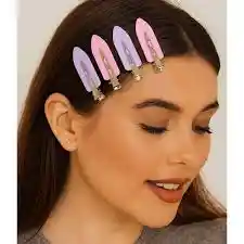 🌸 Hair Clips Trendy – Ganchos De Colores Para Tu Estilo 🌸 6 Und