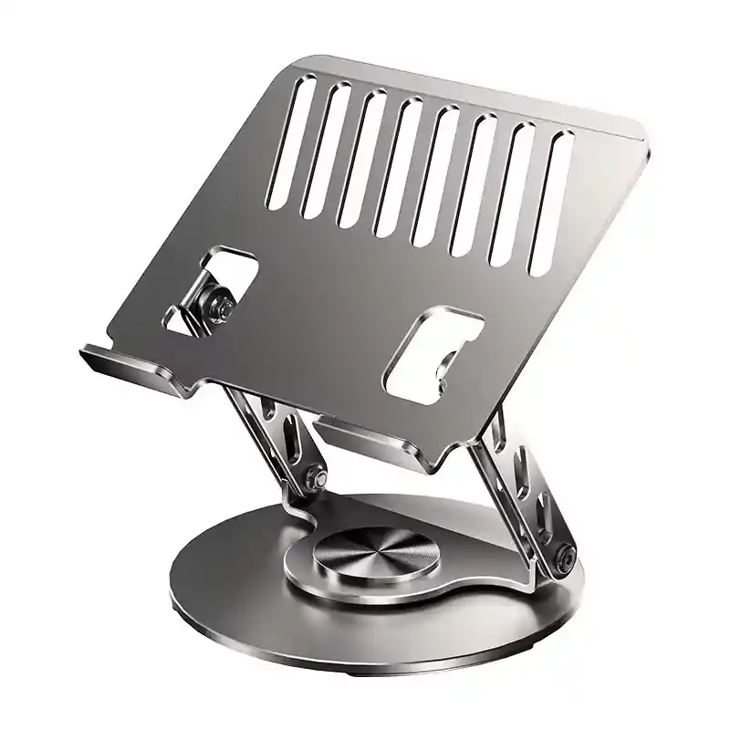 Soporte Base Aluminio Para Notebook Macbook Giro 360
