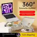 Soporte Base Aluminio Para Notebook Macbook Giro 360