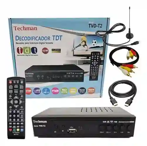 Tdt Decodificador Television Digital Usb Radio Fm Mp3 Hdmi Negro