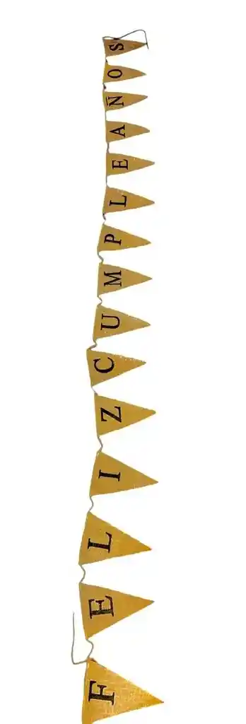 Banderines Fique Feliz Cumpleaños 17 X 13 Cms
