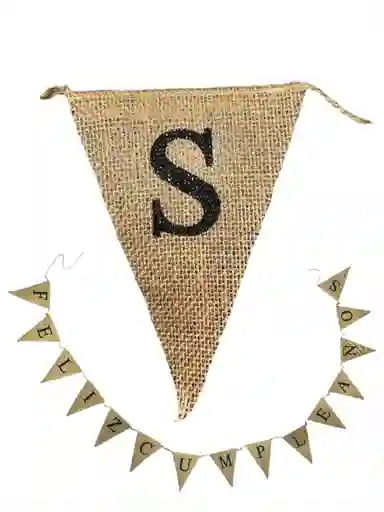 Banderines Fique Feliz Cumpleaños 17 X 13 Cms