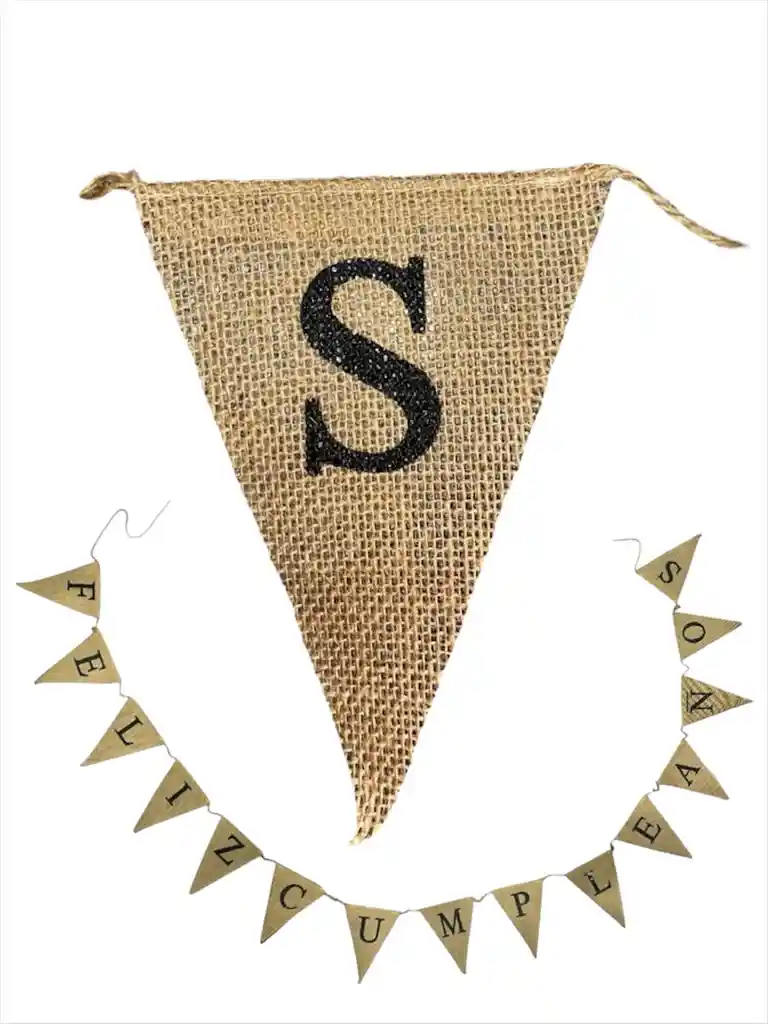 Banderines Fique Feliz Cumpleaños 17 X 13 Cms