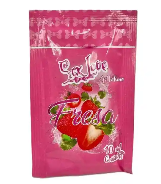 Aceite Caliente Lubricante Para Sexo Oral Sachet Lub.fresa Sex Love X6