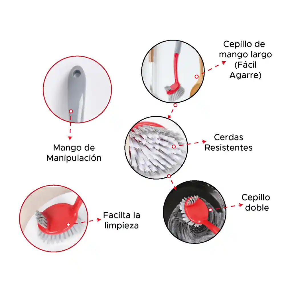 Cepillos Para Ollas Y Cocina