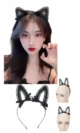 Diadema Con Orejas De Gato Sexy Para Hallowen