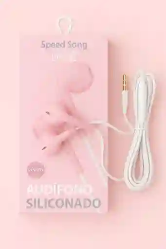 Audífono Siliconado Speed Song Sg-176 Rosado