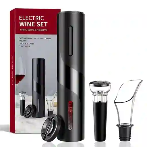 Destapador Eléctrico De Botellas De Vino Con Accesorios