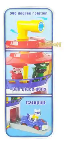 Torre Control Patrulla Canina Carros Impulso Paw Patrol X 6
