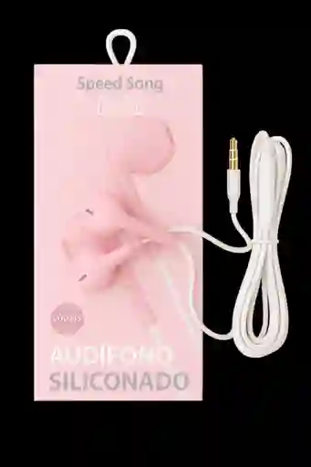 Audífono Siliconado Speed Song Sg-176 Rosado