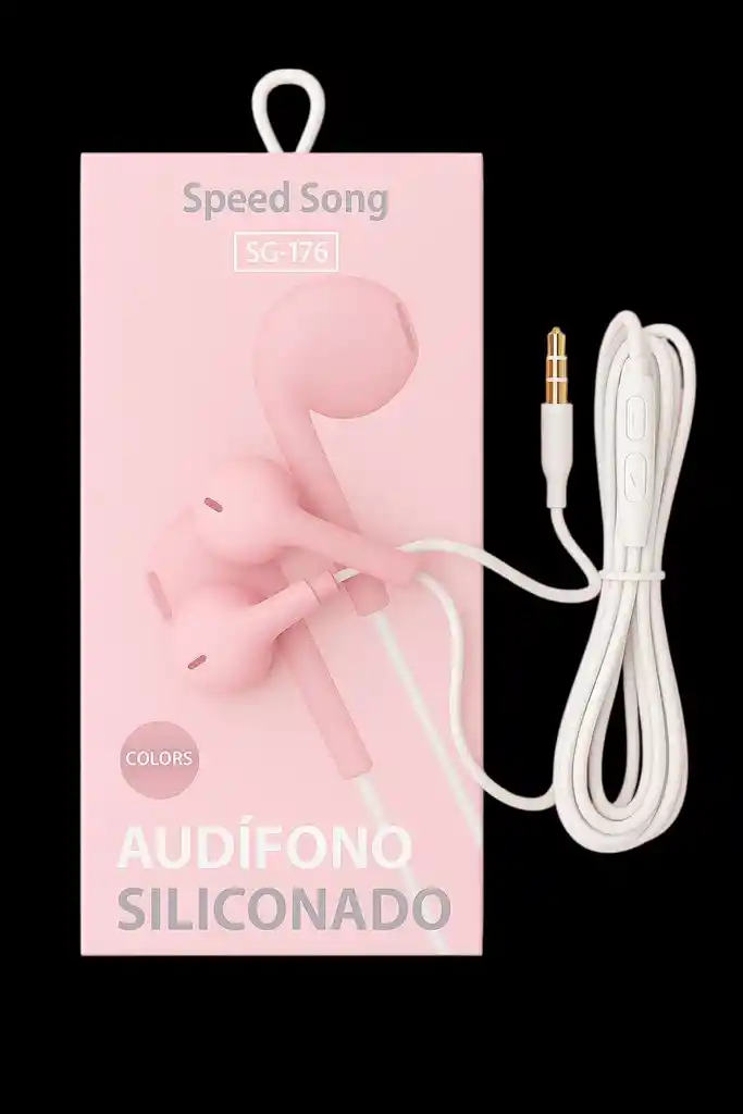 Audífono Siliconado Speed Song Sg-176 Rosado