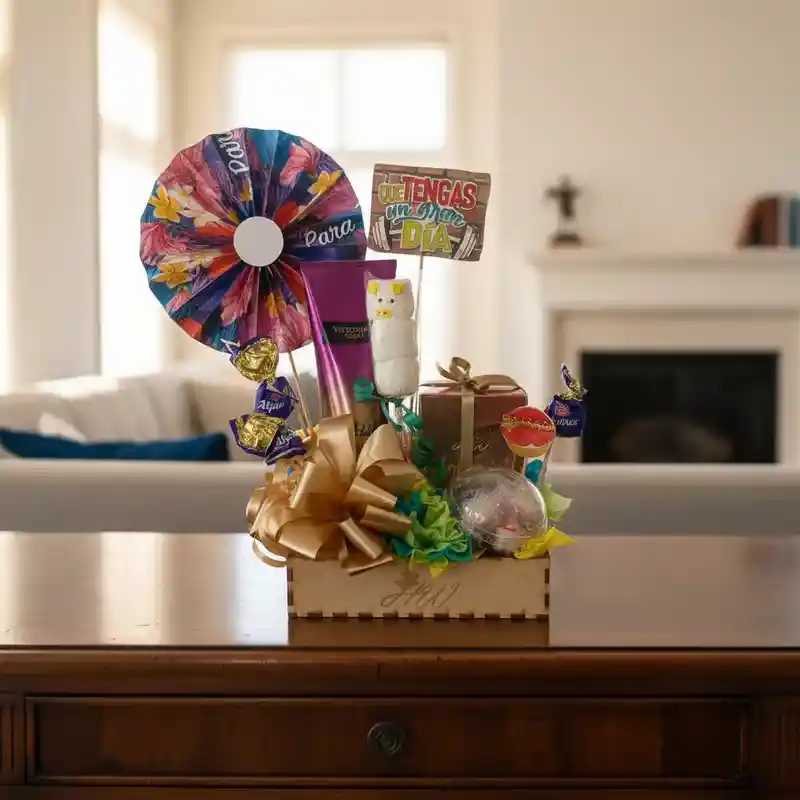 Ancheta De Regalo Con Vela Aromatica Y Crema Love Addict