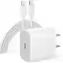 Cargador 25w Usb Tipo C Lightning Para Iphone 14 Pro Max Carga Rapida