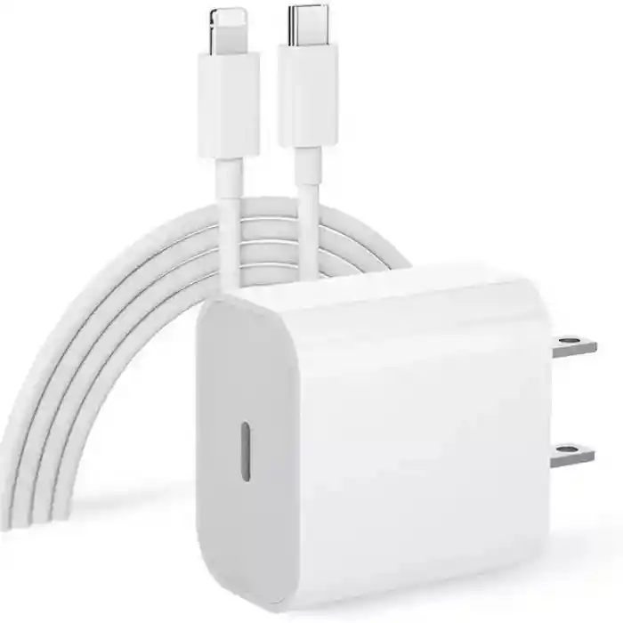 Cargador 25w Usb Tipo C Lightning Para Iphone 14 Pro Max Carga Rapida