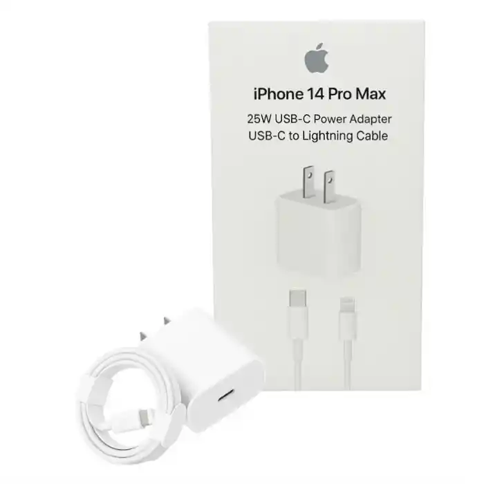Cargador 25w Usb Tipo C Lightning Para Iphone 14 Pro Max Carga Rapida