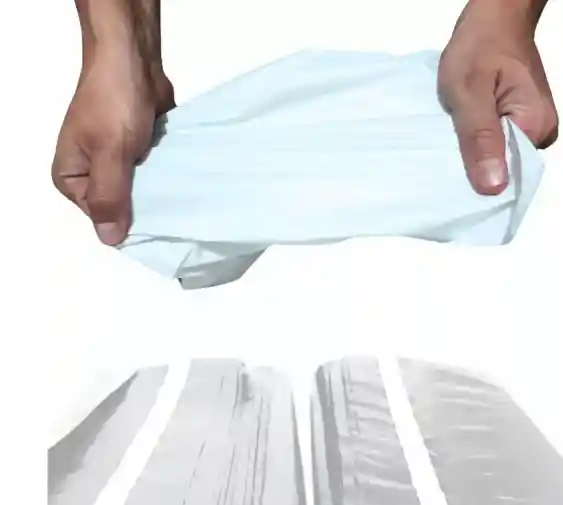 100 Bolsas Blancas Seguridad 50x55 Lisas Mensajeria Ecommerc