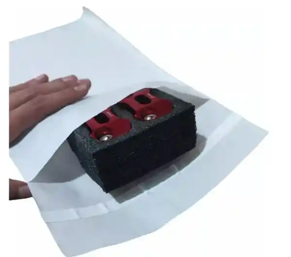 100 Bolsas Blancas Seguridad 50x55 Lisas Mensajeria Ecommerc