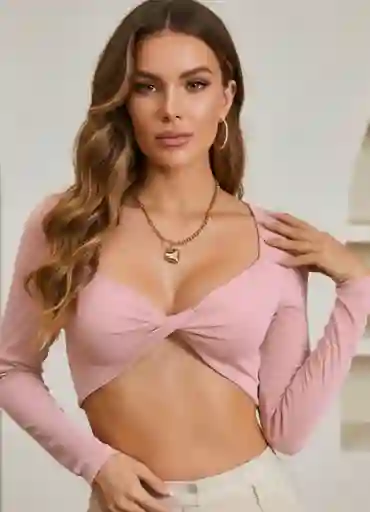 Palo Rosa Crop Top Cruzadotalla U