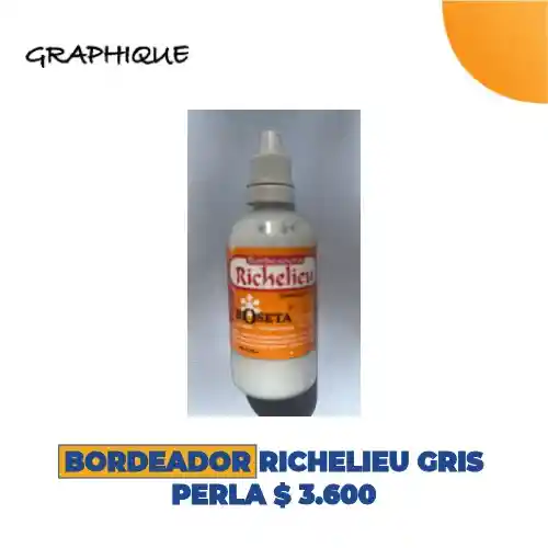 Bordeador Richelieu Gris Perla