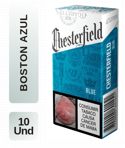 Cigarrillos Boston Blue X10