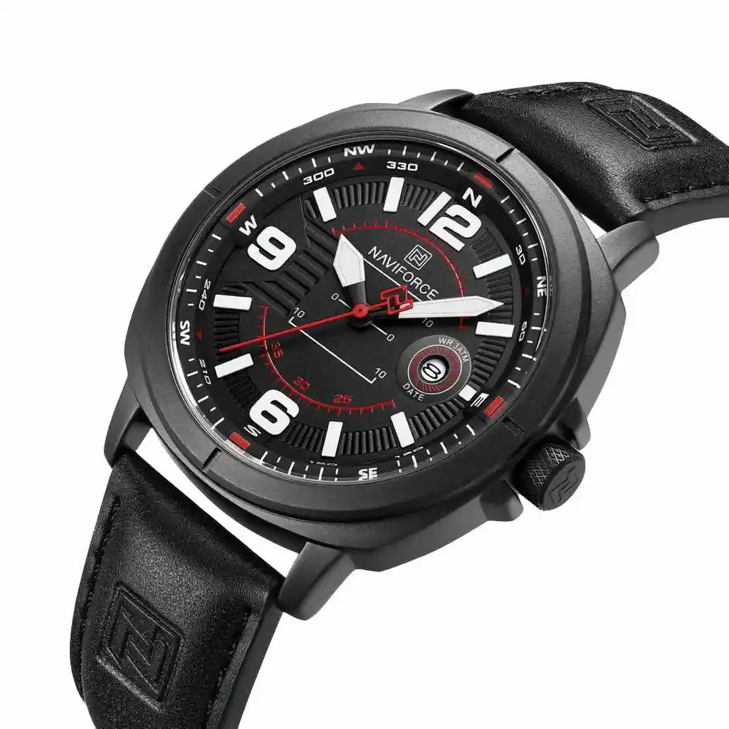 Reloj Naviforce Original Nf8078 Analogo Hombre + Estuche