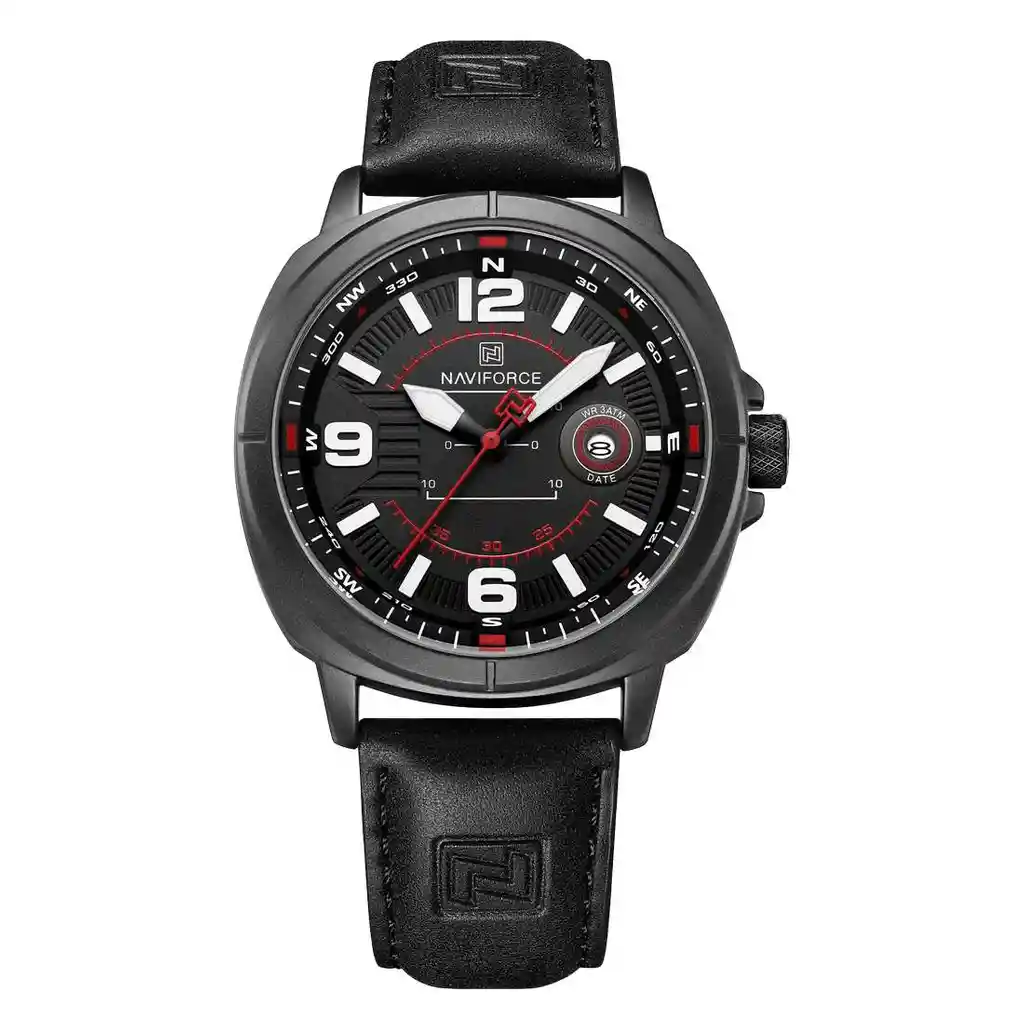 Reloj Naviforce Original Nf8078 Analogo Hombre + Estuche