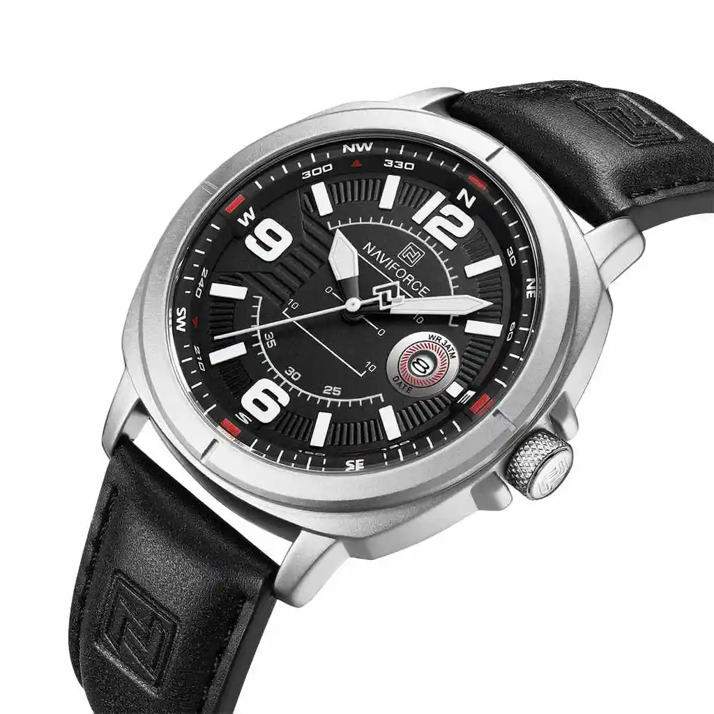 Reloj Naviforce Original Nf8078 Analogo Hombre + Estuche