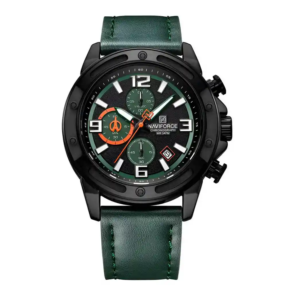 Reloj Naviforce Original Nf8074 Analogo Hombre + Estuche