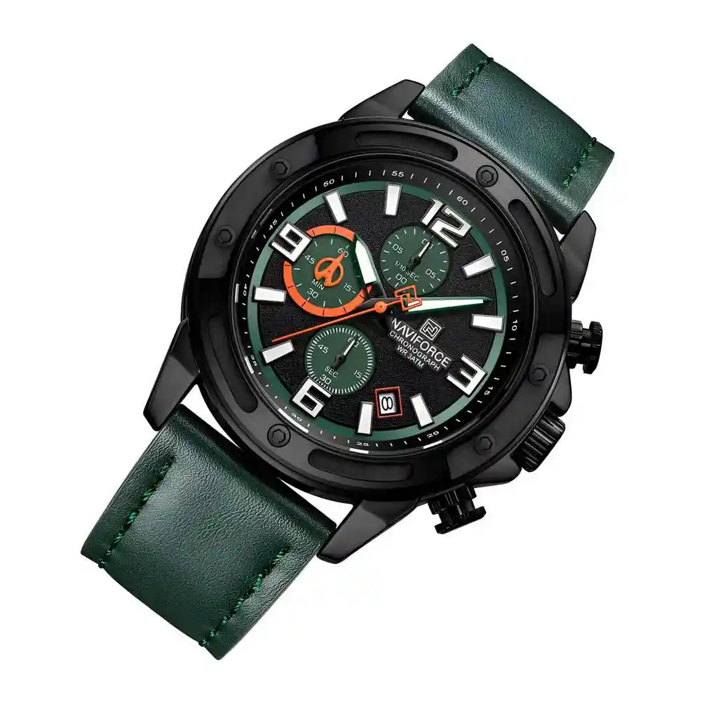 Reloj Naviforce Original Nf8074 Analogo Hombre + Estuche