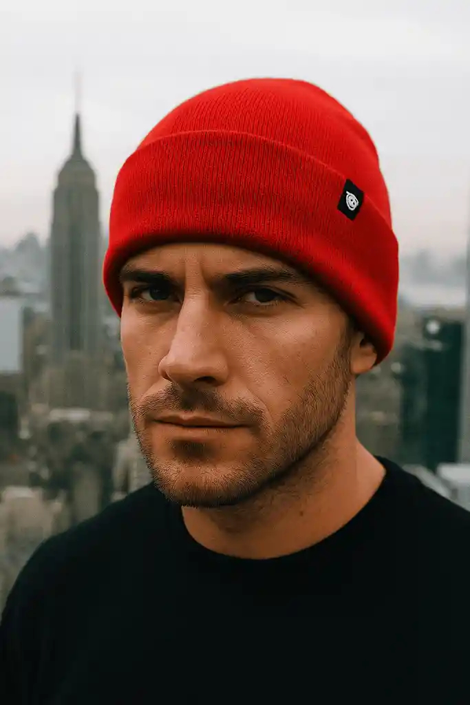 Gorro De Lana Beanie Unisex Avershy Mini Rojo