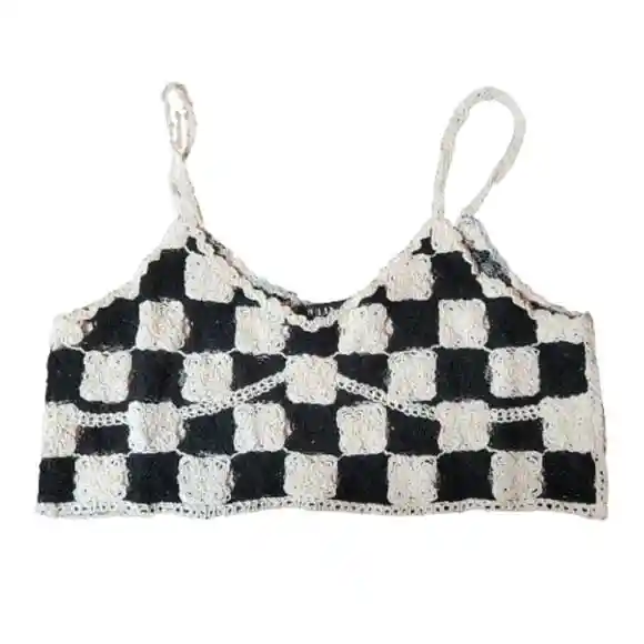 Top Tejido Crotchet Talla Unica