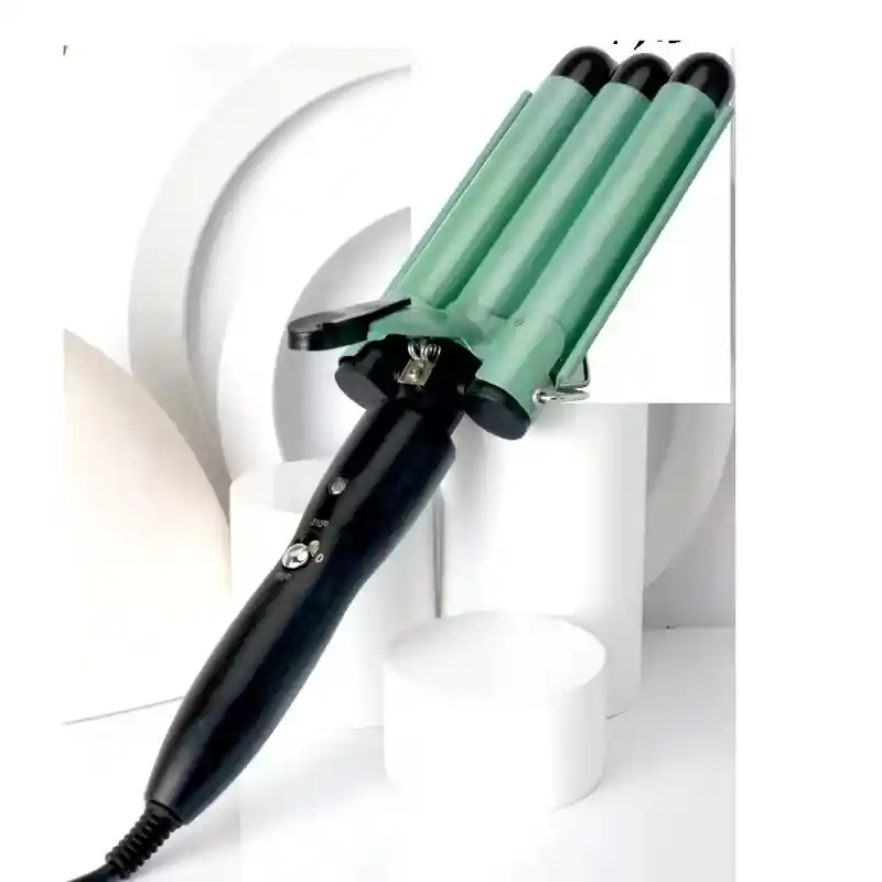 Pinza De Cabello Ondas De Sirena Rizadora Onduladora Aguacate