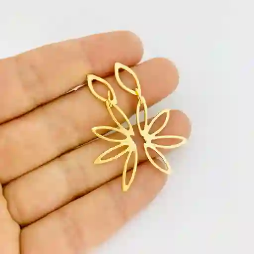 Aretes Crisantemos Partido