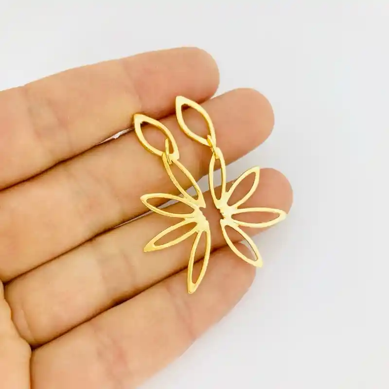 Aretes Crisantemos Partido