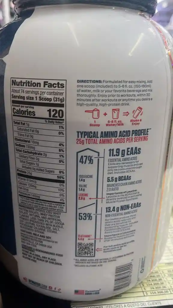 Proteina Iso 100 Dimatize 5lb