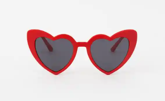 Gafas Corazón Rojas