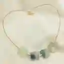 Collar Cuadrados De Pieda Fluorita