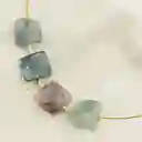 Collar Cuadrados De Pieda Fluorita