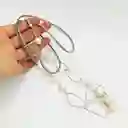 Collar Perlas Y Argollas De Plata