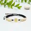 Pulsera Guadalupe Neopreno Oro Laminado 18k