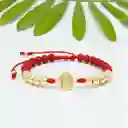 Pulsera Guadalupe Neopreno Oro Laminado 18k