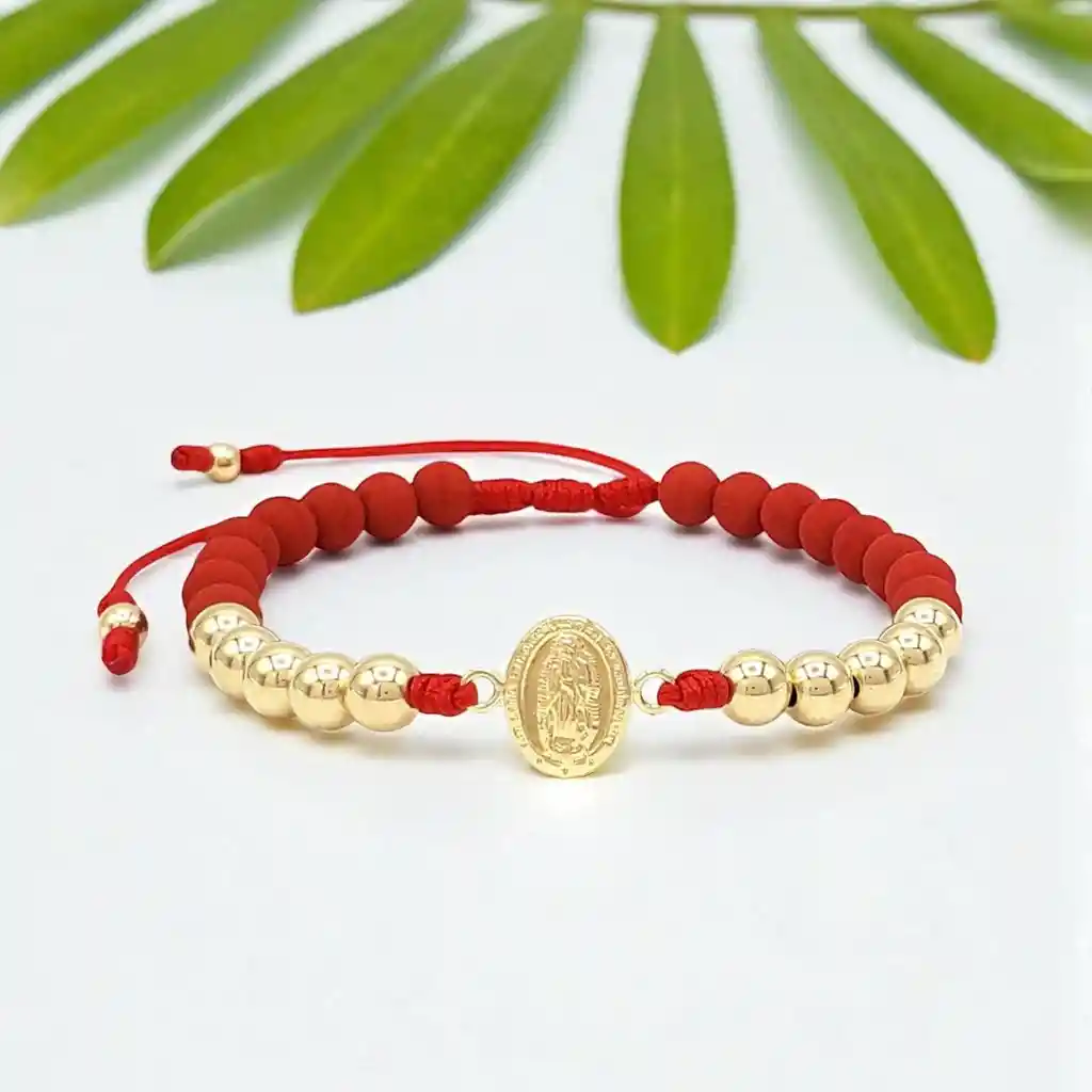 Pulsera Guadalupe Neopreno Oro Laminado 18k