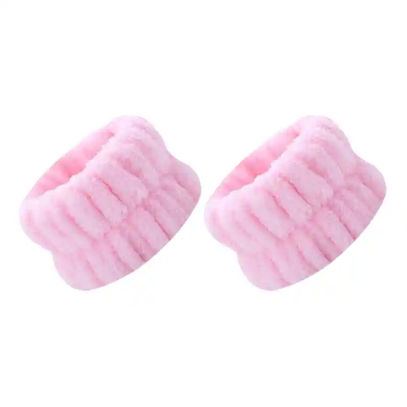 Kit Diadema Balaca + Muñequeras Bandas Cuidado Facial Rostro